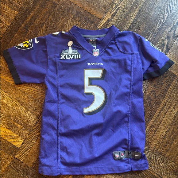 NFL Other - NFL Purple Ravens Jersey with Super Bowl Patch: Flacco 5